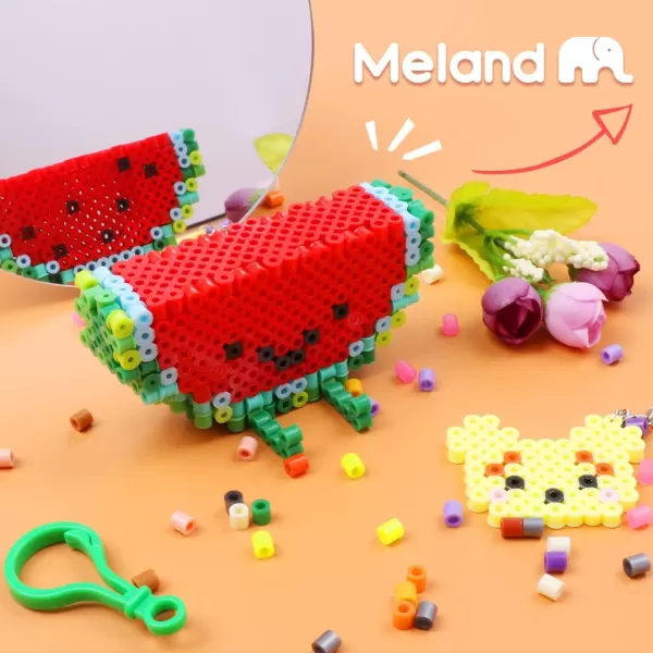 Meland Fuse Beads with Mini Iron  24000pcs Beads for Crafts for Girls Age 312 Year Old 24 Color 5MM Melty Beads Set with Mini Iron Art  Craft Kit for Girls Gift Idea for Birthday Christmas11000PCS