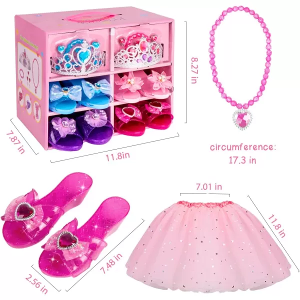 Meland Princess Dress Up Shoes  Princess Toys for Girls Age 3456 Year Old for Birthday Christmas GiftPrincess Shoes