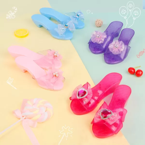 Meland Princess Dress Up Shoes  Princess Toys for Girls Age 3456 Year Old for Birthday Christmas GiftPrincess Shoes