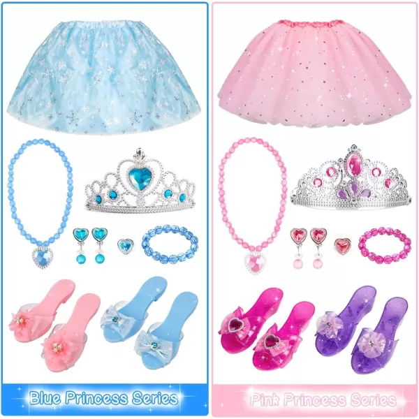 Meland Princess Dress Up Shoes  Princess Toys for Girls Age 3456 Year Old for Birthday Christmas GiftPrincess Shoes