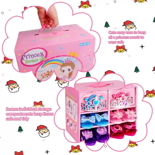 Meland Princess Dress Up Shoes  Princess Toys for Girls Age 3456 Year Old for Birthday Christmas GiftPrincess Shoes