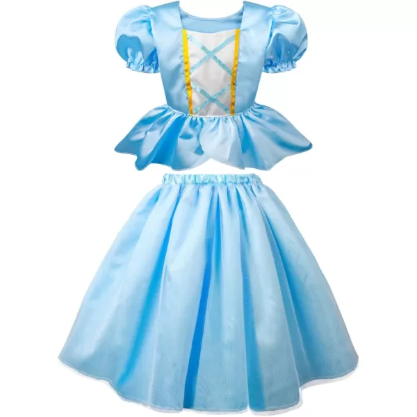 Meland Princess Dresses for Girls  Dress up Clothes for Little Girls  Princess Toys Gift Girls 38 Pretend PlayMermaid