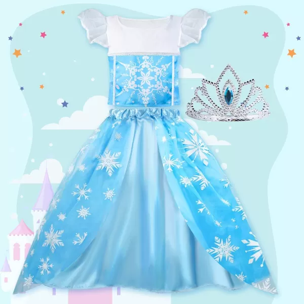 Meland Princess Dresses for Girls  Dress up Clothes for Little Girls  Princess Toys Gift Girls 38 Pretend PlayPrincess