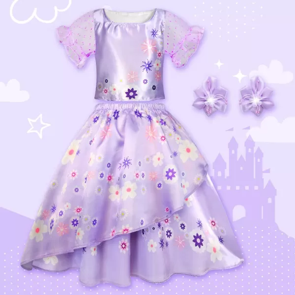 Meland Princess Dresses for Girls  Dress up Clothes for Little Girls  Princess Toys Gift Girls 38 Pretend PlayPrincess