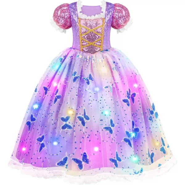 Meland Princess Dresses for Girls  Light Up Princess Costume for Little Girls Halloween Costumes for Girls Toddler Age 38Meland Princess Dresses for Girls  Light Up Princess Costume for Little Girls Halloween Costumes for Girls Toddler Age 38