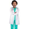 imageMeland Doctor Costume for Girls  Kids Scrubs with Lab Coat ampamp Carry Bag Doctor Dress Up for Halloween Career Day Role PlayGreen