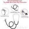 imageMeland Doctor Costume for Girls  Kids Scrubs with Lab Coat ampamp Carry Bag Doctor Dress Up for Halloween Career Day Role PlayPink