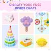 imageMeland Fuse Beads  24000pcs Fuse Beads Kit for Kids 24 Color 5MM Iron Beads Set with 4 Fluorescence Color 6 Pegboards  Craft Kits Gifts for Birthday Christmas11000PCS