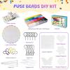 imageMeland Fuse Beads  24000pcs Fuse Beads Kit for Kids 24 Color 5MM Iron Beads Set with 4 Fluorescence Color 6 Pegboards  Craft Kits Gifts for Birthday Christmas11000PCS