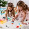 imageMeland Fuse Beads  24000pcs Fuse Beads Kit for Kids 24 Color 5MM Iron Beads Set with 4 Fluorescence Color 6 Pegboards  Craft Kits Gifts for Birthday Christmas24000PCS with Iron