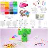 imageMeland Fuse Beads  24000pcs Fuse Beads Kit for Kids 24 Color 5MM Iron Beads Set with 4 Fluorescence Color 6 Pegboards  Craft Kits Gifts for Birthday Christmas24000PCS with Iron