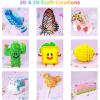 imageMeland Fuse Beads  24000pcs Fuse Beads Kit for Kids 24 Color 5MM Iron Beads Set with 4 Fluorescence Color 6 Pegboards  Craft Kits Gifts for Birthday Christmas11000PCS