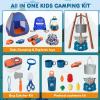 imageMeland Kids Camping Set with Tent  Camping Gear Toy with Pretend Play Outdoor Toy for Toddlers Birthday GiftBlue
