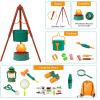 imageMeland Kids Camping Set with Tent  Camping Gear Toy with Pretend Play Outdoor Toy for Toddlers Birthday GiftGreen