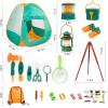 imageMeland Kids Camping Set with Tent  Camping Gear Toy with Pretend Play Outdoor Toy for Toddlers Birthday GiftGreen