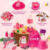 imageMeland Kids Camping Set with Tent  Camping Gear Toy with Pretend Play Outdoor Toy for Toddlers Birthday GiftPink
