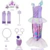 imageMeland Mermaid Dress  Little Mermaid Costume with Bag for Girls 38 Birthday GiftMermaid Dress