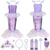 imageMeland Mermaid Dress  Little Mermaid Costume with Bag for Girls 38 Birthday GiftMermaid Dress