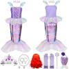 imageMeland Mermaid Dress  Little Mermaid Costume with Bag for Girls 38 Birthday GiftMermaid Dress With Wig