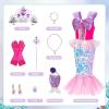 imageMeland Mermaid Dress  Little Mermaid Costume with Bag for Girls 38 Birthday GiftSequin Mermaid Dress
