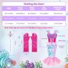 imageMeland Mermaid Dress  Little Mermaid Costume with Bag for Girls 38 Birthday GiftSequin Mermaid Dress
