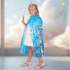 imageMeland Princess Dress Up for Girls 38 11Pcs Mermaid Cape with Crown Dress Up Clothes Birthday Gift Toys for Girls ToddlersBlue