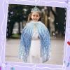 imageMeland Princess Dress Up for Girls 38 11Pcs Mermaid Cape with Crown Dress Up Clothes Birthday Gift Toys for Girls ToddlersIce Blue