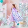 imageMeland Princess Dress Up for Girls 38 11Pcs Mermaid Cape with Crown Dress Up Clothes Birthday Gift Toys for Girls ToddlersPurple