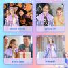 imageMeland Princess Dress Up for Girls 38 11Pcs Mermaid Cape with Crown Dress Up Clothes Birthday Gift Toys for Girls ToddlersPurple