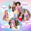 imageMeland Princess Dress Up for Girls 38 11Pcs Mermaid Cape with Crown Dress Up Clothes Birthday Gift Toys for Girls ToddlersRed