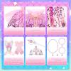 imageMeland Princess Dress Up for Girls 38 11Pcs Mermaid Cape with Crown Dress Up Clothes Birthday Gift Toys for Girls ToddlersRed