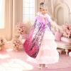imageMeland Princess Dress Up for Girls 38 11Pcs Mermaid Cape with Crown Dress Up Clothes Birthday Gift Toys for Girls ToddlersRed