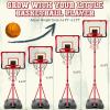 imageMeland Toddler Basketball Hoop Pink 4in1 Kids Basketball Hoop for Indoor Outdoor Play Tball Set with Baseball Pop Up Machine Girls Toys Birthday GiftBasketball Hoop with Electronic Scoreboard