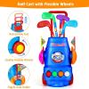 imageMeland Toddler Golf Set  Kids Golf Club Set Toddler Kids Toys for 3 4 5 6 Years Old Boys Girls Birthday GiftBlue