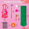 imageMeland Toddler Golf Set  Kids Golf Club Set Toddler Kids Toys for 3 4 5 6 Years Old Boys Girls Birthday GiftPink
