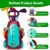 imageMeland Toddler Golf Set  Kids Golf Club Set Toddler Kids Toys for 3 4 5 6 Years Old Boys Girls Birthday GiftRed