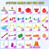 image247Pcs Marble Run with Motorized Elevator Construction Building Blocks Toys with 30 Glass Marbles and 30 Glow in The Dark Marbles STEM Gifts for Boys and Girls247pcs with Motorized Elevator
