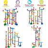 image247Pcs Marble Run with Motorized Elevator Construction Building Blocks Toys with 30 Glass Marbles and 30 Glow in The Dark Marbles STEM Gifts for Boys and Girls153pcs with LED Marbles