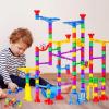 image247Pcs Marble Run with Motorized Elevator Construction Building Blocks Toys with 30 Glass Marbles and 30 Glow in The Dark Marbles STEM Gifts for Boys and Girls132pcs with Glowing Marbles