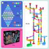 image247Pcs Marble Run with Motorized Elevator Construction Building Blocks Toys with 30 Glass Marbles and 30 Glow in The Dark Marbles STEM Gifts for Boys and Girls208pcs with LED Marbles