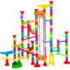 image247Pcs Marble Run with Motorized Elevator Construction Building Blocks Toys with 30 Glass Marbles and 30 Glow in The Dark Marbles STEM Gifts for Boys and Girls247pcs with Motorized Elevator