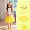 imageMeland Light Up Princess Dress Up  Dress Up Clothes for Girls with Skirts Princess Purse ampamp Light Up Play Shoes Princess Toys Gift for Toddler Girls Age 3456 Year Old for Birthday ChristmasYellow