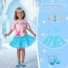 imageMeland Light Up Princess Dress Up  Dress Up Clothes for Girls with Skirts Princess Purse ampamp Light Up Play Shoes Princess Toys Gift for Toddler Girls Age 3456 Year Old for Birthday ChristmasYellow