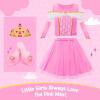 imageMeland Light Up Princess Dress Up  Dress Up Clothes for Girls with Skirts Princess Purse ampamp Light Up Play Shoes Princess Toys Gift for Toddler Girls Age 3456 Year Old for Birthday ChristmasGreen