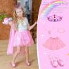 imageMeland Light Up Princess Dress Up  Dress Up Clothes for Girls with Skirts Princess Purse ampamp Light Up Play Shoes Princess Toys Gift for Toddler Girls Age 3456 Year Old for Birthday ChristmasYellow