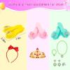 imageMeland Light Up Princess Dress Up  Dress Up Clothes for Girls with Skirts Princess Purse ampamp Light Up Play Shoes Princess Toys Gift for Toddler Girls Age 3456 Year Old for Birthday ChristmasGreen