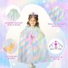 imageMeland Princess Dress Up  Dress Up Clothes for Girls with ToysChristmas Birthday Gift for Toddler Girls 345678 YearsPink