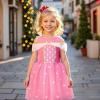 imageMeland Princess Dress Up  Dress Up Clothes for Girls with ToysChristmas Birthday Gift for Toddler Girls 345678 YearsYellow