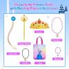 imageMeland Princess Dress Up  Princess Dresses for Girls with Princess Toys Dress Up Clothes for Little Girls Pretend PlayMermaid