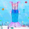 imageMeland Princess Dress Up  Princess Dresses for Girls with Princess Toys Dress Up Clothes for Little Girls Pretend PlayMermaid